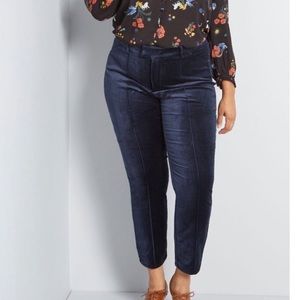 ModCloth + The Richmond Velvet Pant in Navy